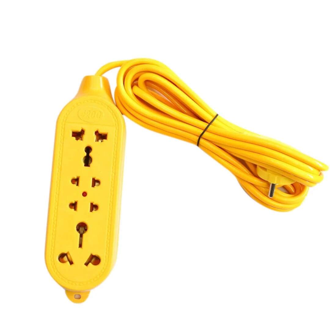 631e5febd8302ded5774a514063c8310 5-Metre Multiplug Extension Lead – Yellow - Mahakali Bijuli Bhandar